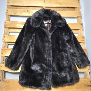 TR Bentley vintage faux fur coat Size:S Color:Brown